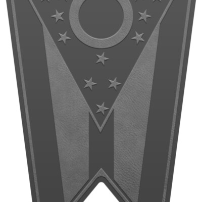 FLAG OH Vertical PATCH GRY Thumbnail