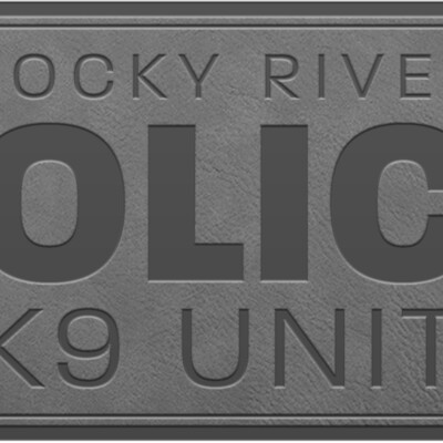LOGO ROCKYRIVER PATCH GRY Thumbnail